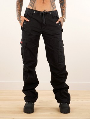 Toonzshop Molecule Gender Neutral Baggy Cargo Pants Broek Dames Zwart | 680479-SLU