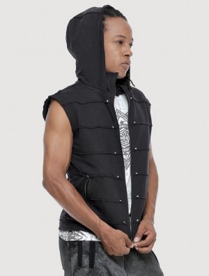 Toonzshop Moli Sleeveless Jacket Jassen Heren Zwart | 803941-OUG