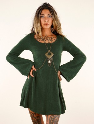 Toonzshop Müse Skater Dress Jurk Dames Groen | 953482-NWY
