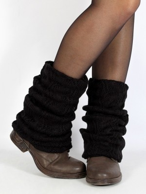 Toonzshop Naïlae Crochet Legwarmers Legwarmer Dames Zwart | 953206-CSK