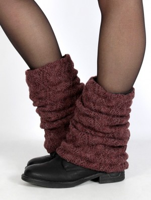 Toonzshop Naïlae Crochet Legwarmers Legwarmer Dames Wine | 342950-BIA