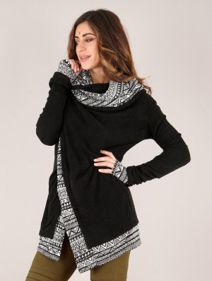 Toonzshop Namkha Awut Cardigan Cardigan Dames Zwart | 768910-HPF