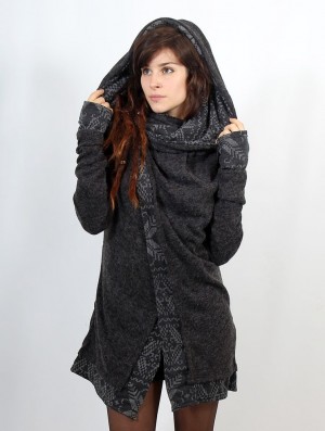 Toonzshop Namkha Heimaey Cardigan Cardigan Dames Donkergrijs | 823569-ZQW