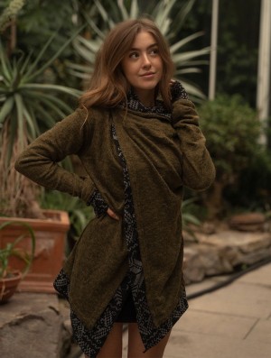 Toonzshop Namkha Heimaey Cardigan Cardigan Dames Groen | 802357-XSJ