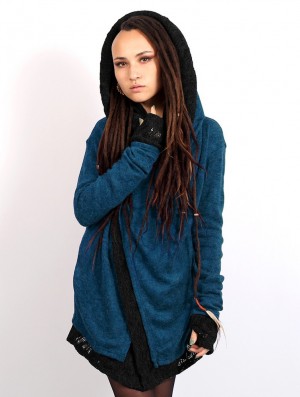 Toonzshop Namkha Nitya Crochet Cardigan Cardigan Dames Blauw | 215864-OLU