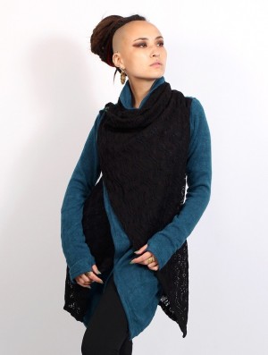Toonzshop Namkha Tisya Crochet Cardigan Cardigan Dames Blauw | 589031-TRC