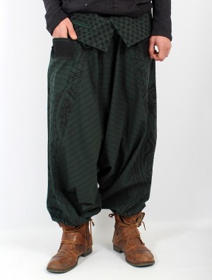 Toonzshop Necka Gender Neutral Harem Pants Broek Heren Groen | 408157-KNJ