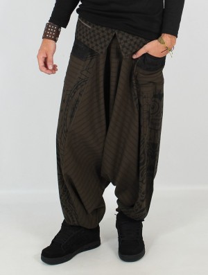 Toonzshop Necka Gender Neutral Harem Pants Broek Heren Groen | 579248-BJE