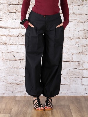 Toonzshop Nidana Balloon Harem Pant Broek Dames Zwart | 923165-JGF