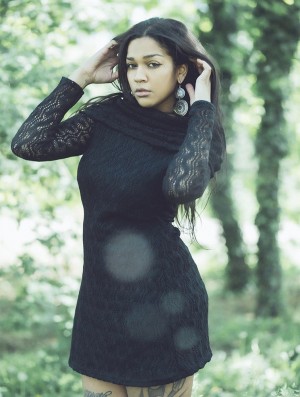 Toonzshop Nouchka Crochet Skater Dress Jurk Dames Zwart | 062945-DEU