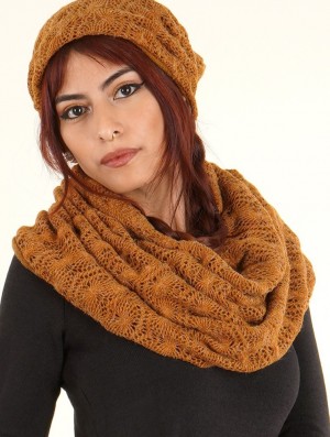 Toonzshop Oöna Crochet Snood Scarf Sjaal Dames Rusty | 819076-AFM