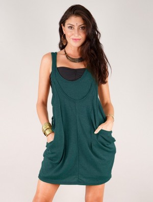 Toonzshop Palani Sleeveless Tunic Topjes Dames Teal | 816245-GOR