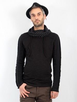 Toonzshop Psylo Hoodie "Kafiya" Hoodie Heren Zwart | 165982-DTS