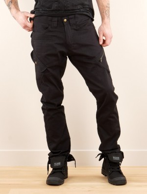 Toonzshop Red Cargo Pants Broek Heren Zwart | 345017-GNA