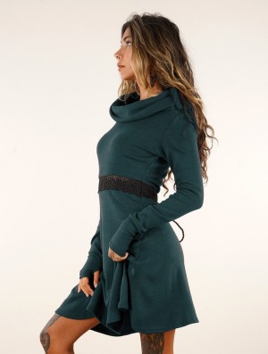 Toonzshop Rüune Short Dress Jurk Dames Darkteal | 731540-RYJ