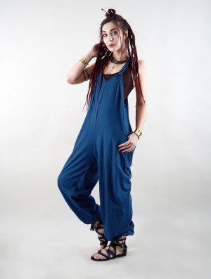 Toonzshop Sampatti Harem Pant Overalls Broek Dames Blauw | 390416-XDW