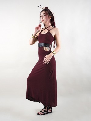 Toonzshop Sheherazade Long Dress Jurk Dames Wine | 932140-NVP