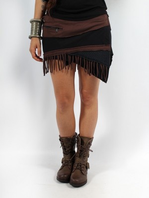 Toonzshop Skirt "Azhar" Rok Dames Zwart Bruin | 768390-LDV