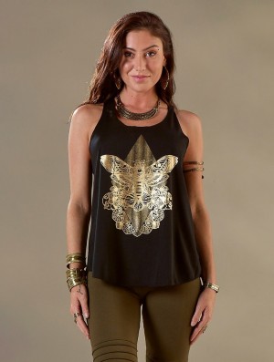 Toonzshop Sunstra Sphynx Printed Tank Top Tanktop Dames | 045783-PXN