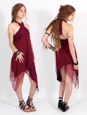 Toonzshop Syrada 2in1 Skirt/Tunic Rok Dames Bordeaux Rood | 649738-SYL