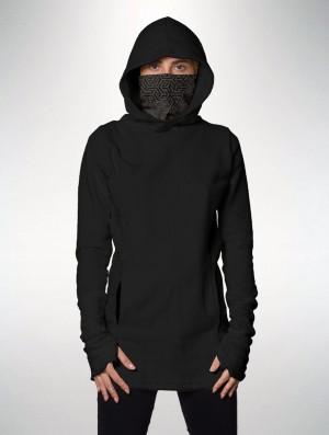 Toonzshop Tao Long Hoodie Hoodie Dames Zwart | 295178-DSQ