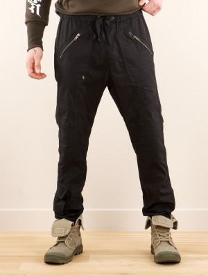 Toonzshop Tawa Gender Neutral Cargo Pants Broek Heren Zwart | 187902-FUT