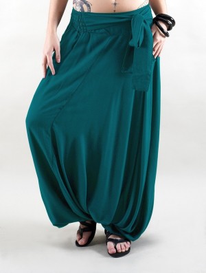 Toonzshop Tawneeh Gender Neutral Harem Pants Broek Dames Blauw | 160943-ZCT