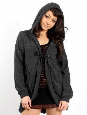 Toonzshop Thin Shandili Cardigan Cardigan Dames Charcoal | 432691-TKG