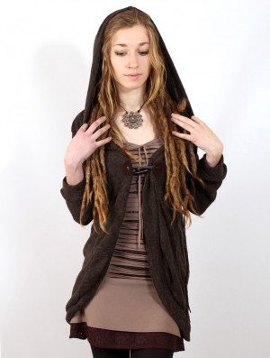 Toonzshop Thin Shandili Cardigan Cardigan Dames Chocola | 561798-OFE