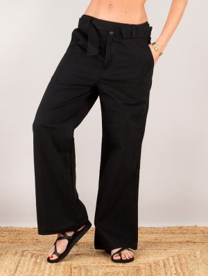 Toonzshop Tiloh Flared Loose Pants Broek Dames Zwart | 893215-WUC