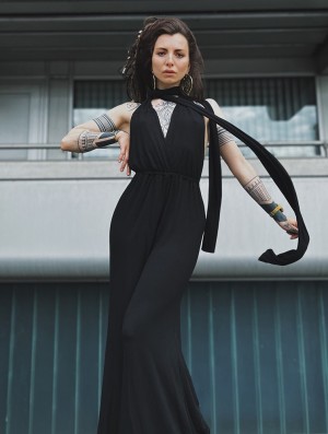 Toonzshop Wakiza Infinity Jumpsuit Jumpsuit Dames Zwart | 982413-BWH