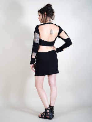 Toonzshop Wild Dress Jurk Dames Zwart | 569480-SOL