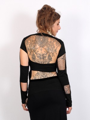 Toonzshop Wild Top Topjes Dames Zwart | 591067-ZDP