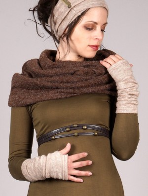 Toonzshop Yüm Arm Warmers Fingerless gloves-legwarmers Dames Beige | 531807-BMP