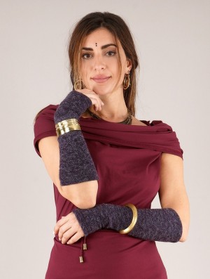 Toonzshop Yüm Arm Warmers Fingerless gloves-legwarmers Dames Paars | 518964-CQO
