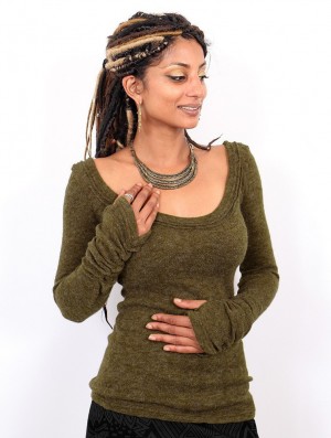 Toonzshop Ysïs Pullover Pullover Dames Groen | 460379-KAP