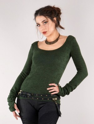 Toonzshop Ysïs Pullover Pullover Dames Groen | 571034-IKV